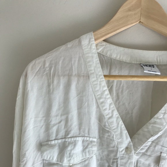 Vero moda white button up - Picture 2 of 3